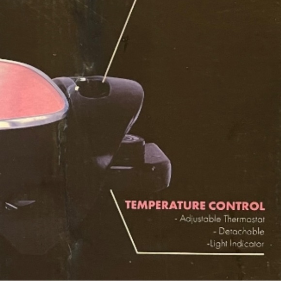 ECO-CHEF -Electric Skillet, Ceramic Nonstick. 1400 watts, 12" square pan, copper - Picture 8 of 11